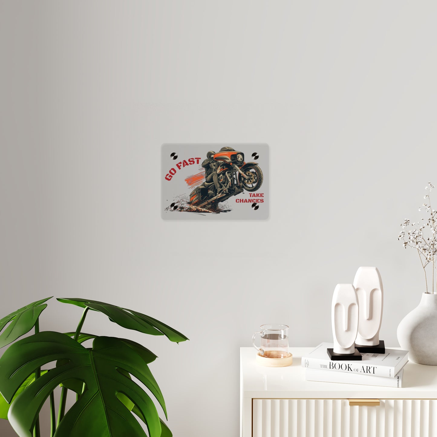 Buffalo's Garage: The Wall Art  "Go Fast:Take Chances"