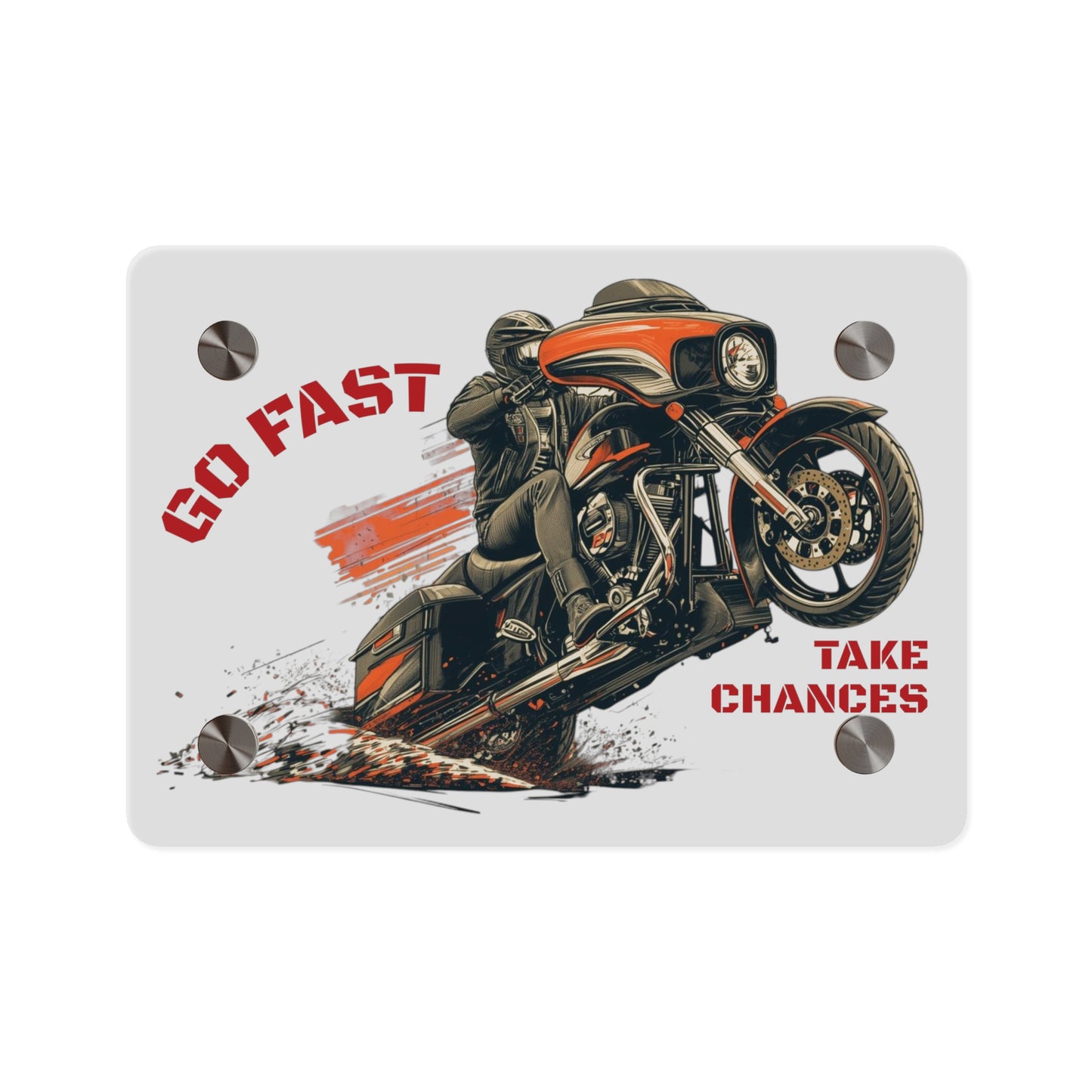 Buffalo's Garage: The Wall Art  "Go Fast:Take Chances"